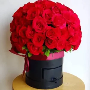 Imported Red Rose Flowers Box