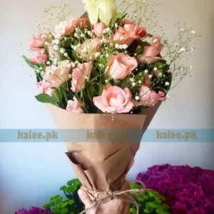 Baby Bud With Pink & White Flowers Bouquet