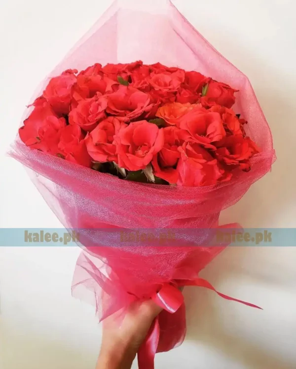 red flowers