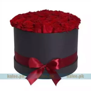30 Imported Red Rose Flowers Box