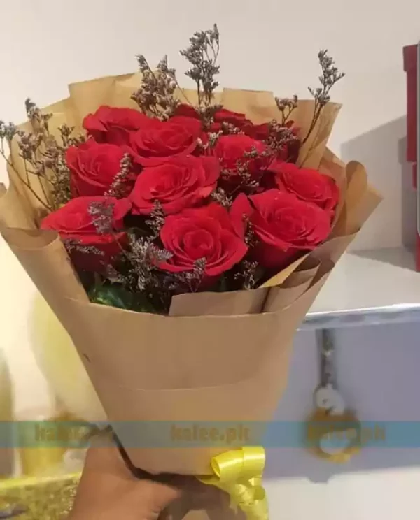 Red Rose Flowers Bouquet