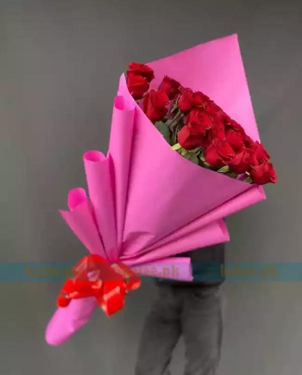 Imported Red Rose Flowers Bouquet